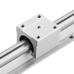 VEVOR Linear Rail Kit, SBR25, 2Pcs 1200 mm (47.24 inch) Linear Motion Guide Rails and 4Pcs Bearing Slide Blocks, Fully Supported Shaft, for Cutting, Grinding, Milling, Drilling Machines, and More