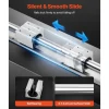 VEVOR Linear Rail Kit, SBR20, 2Pcs 2000 mm (78.74 inch) Linear Motion Guide Rails and 4Pcs Bearing Slide Blocks, Fully Supported Shaft, for Cutting, Grinding, Milling, Drilling Machines, and More
