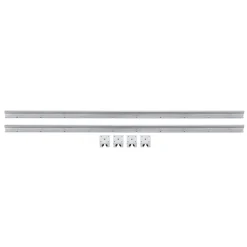 VEVOR Linear Rail, 2PCS SBR12-1000mm, Linear Guide 2 PCS Linear Guide Rails, 4 PCS Square Type Carriage Bearing Blocks, CNC Rail Linear Rails and Bearings Kit, for Automated Machines and Equipments