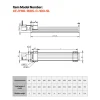 VEVOR Linear Stage Actuator, 100 mm Effective Stroke, Ball Screw CNC Linear Motion Guide Rail, Double Optical Axis, C7 High-Precision, Bearing Slide Block, Manual Handwheel, for CNC Router X Y Z Axis