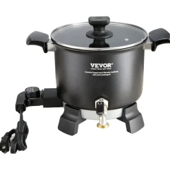 VEVOR 5 Liter Wax Melter for Candle Making, Large Electric Wax Melting Pot Easy Pour Spout, 4-level Temperature Control, Easy Clean for Candle Soap Cream Beauty Bulk Production Business or Home