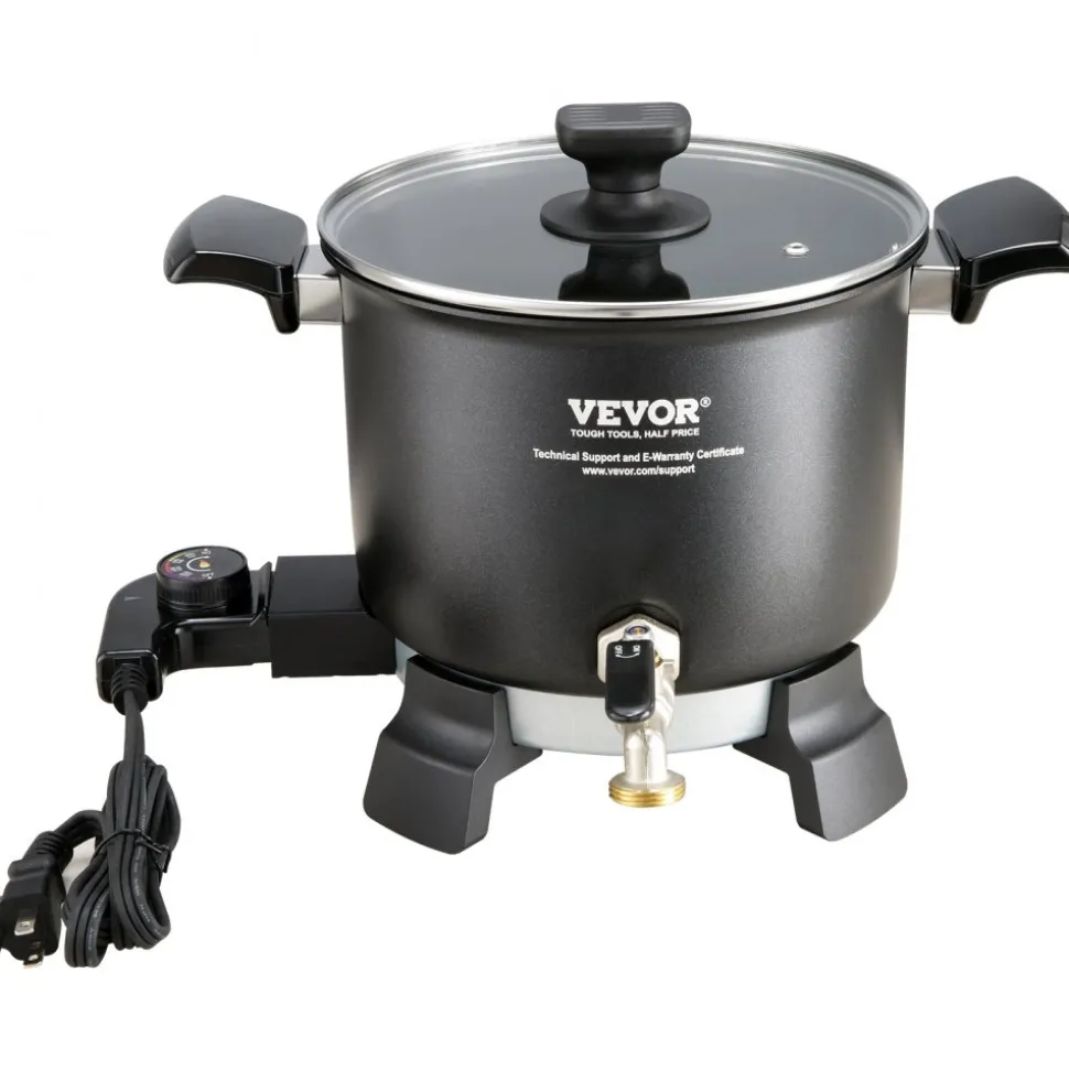 VEVOR 5 Liter Wax Melter for Candle Making, Large Electric Wax Melting Pot Easy Pour Spout, 4-level Temperature Control, Easy Clean for Candle Soap Cream Beauty Bulk Production Business or Home