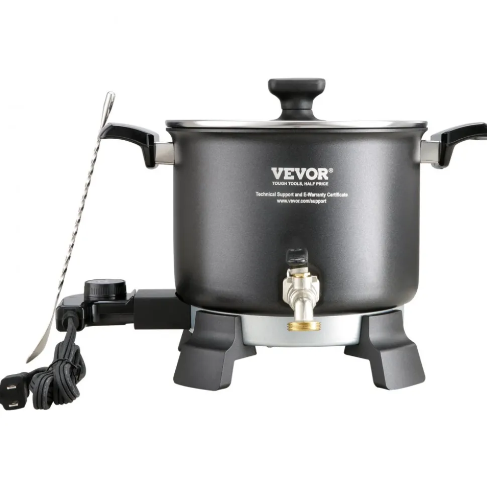 VEVOR 5 Liter Wax Melter for Candle Making, Large Electric Wax Melting Pot Easy Pour Spout, 4-level Temperature Control, Easy Clean for Candle Soap Cream Beauty Bulk Production Business or Home