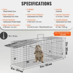 VEVOR Live Animal Cage Trap, 24