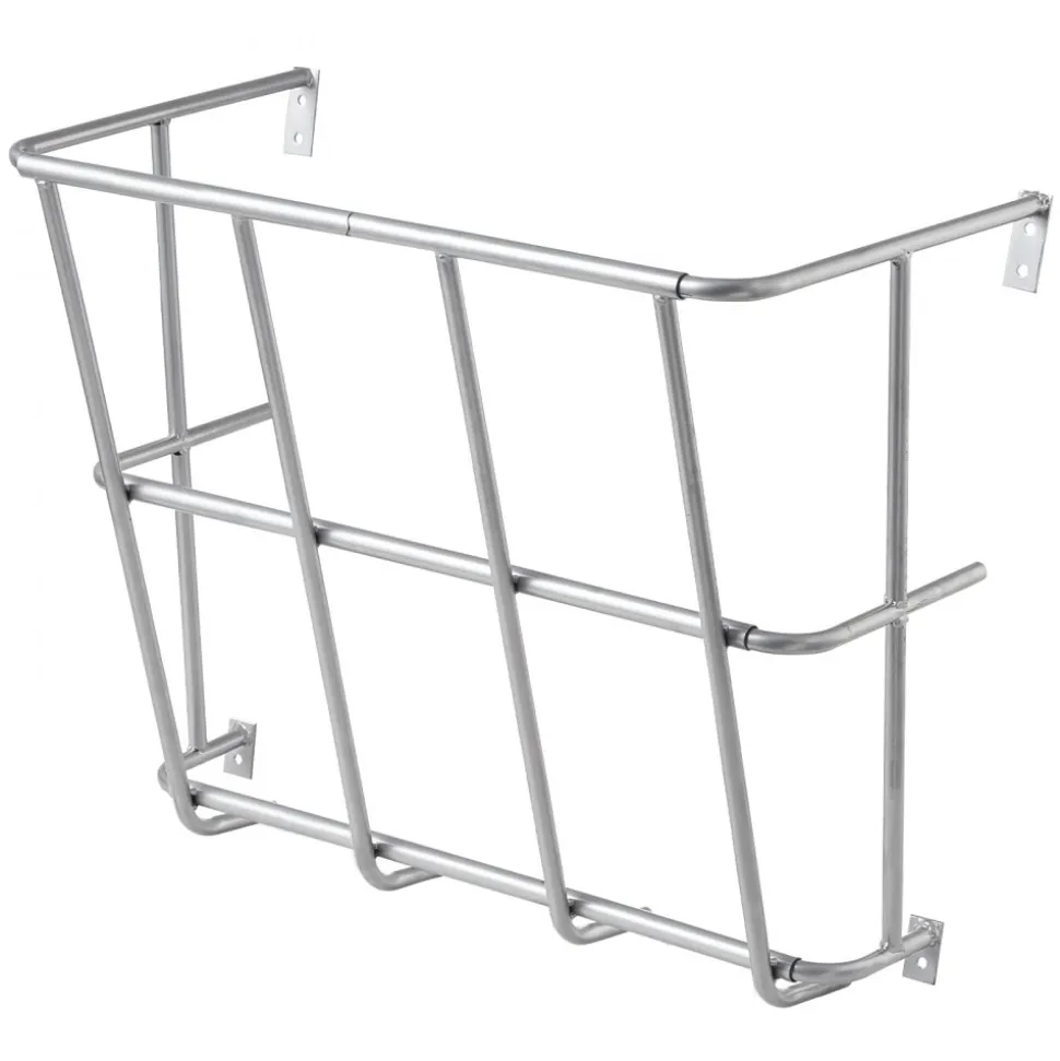 VEVOR Livestock Hay Feeder, 18.5 Gallons Large Capacity, Heavy-Duty Steel Goat Hay Rack, 24.4" Long Wall Mounted Horse Hay Holder, Multiple Sided Feeding Rack for Sheep Farm Livestock Indoor Outdoor