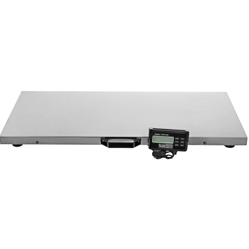 VEVOR Livestock Scale 700LBS, Dog Scales Large Platform 40.6x20.9Inch Stainless Steel Vet Scale Industrial Floor Scale Large Animal Scale Pig Scale Goat Weight Scale Pet Digital Scale