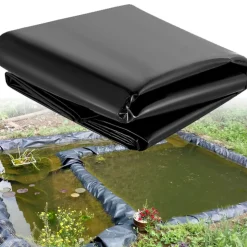 VEVOR LLDPE Pond Liner 20x25 ft, Pond Liner 20 Mil, Fish Pond Liners for Waterfall, Pond and Fish Ponds