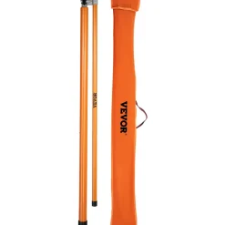 VEVOR Load Height Measuring Stick, 15' Sturdy Fiberglass Truck Height Stick with Adjustable Pole, Non-conductive Truck Height Measuring Stick with Carrying Bag, Height Stick for Trucks, Car Haulers