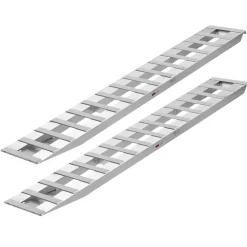 VEVOR Loading Ramps, 2 Pcs 72 x 15 in, Durable Aluminum and Heavy-Duty Trailer Ramp Set with Anti-Slip Plates, 6000 Lbs Combined Capacity, for Carts, Farm Tractors, ATVs, Lawn Mowers, Motorcycles