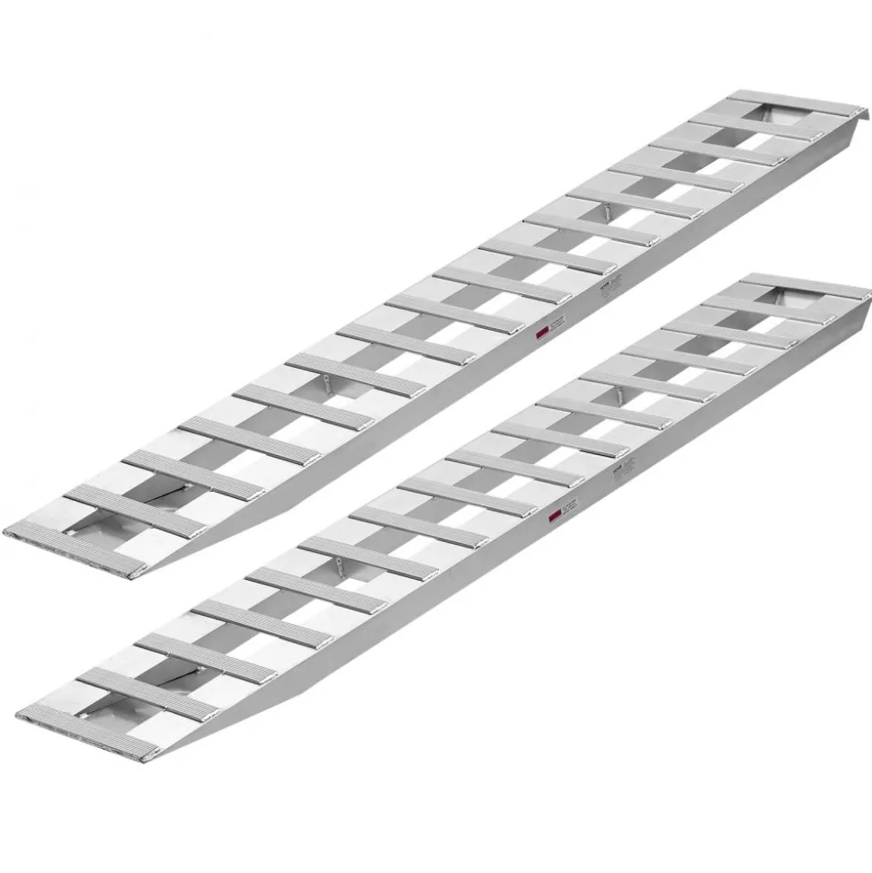 VEVOR Loading Ramps, 2 Pcs 72 x 15 in, Durable Aluminum and Heavy-Duty Trailer Ramp Set with Anti-Slip Plates, 6000 Lbs Combined Capacity, for Carts, Farm Tractors, ATVs, Lawn Mowers, Motorcycles