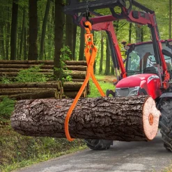 VEVOR Log Skidding Tongs, 32 inch 2 Claw Log Lifting Tongs, Heavy Duty Rotating Steel Lumber Skidding Tongs, 1543 lbs/700 kg Loading Capacity, Log Lifting, Handling, Dragging & Carrying Tool