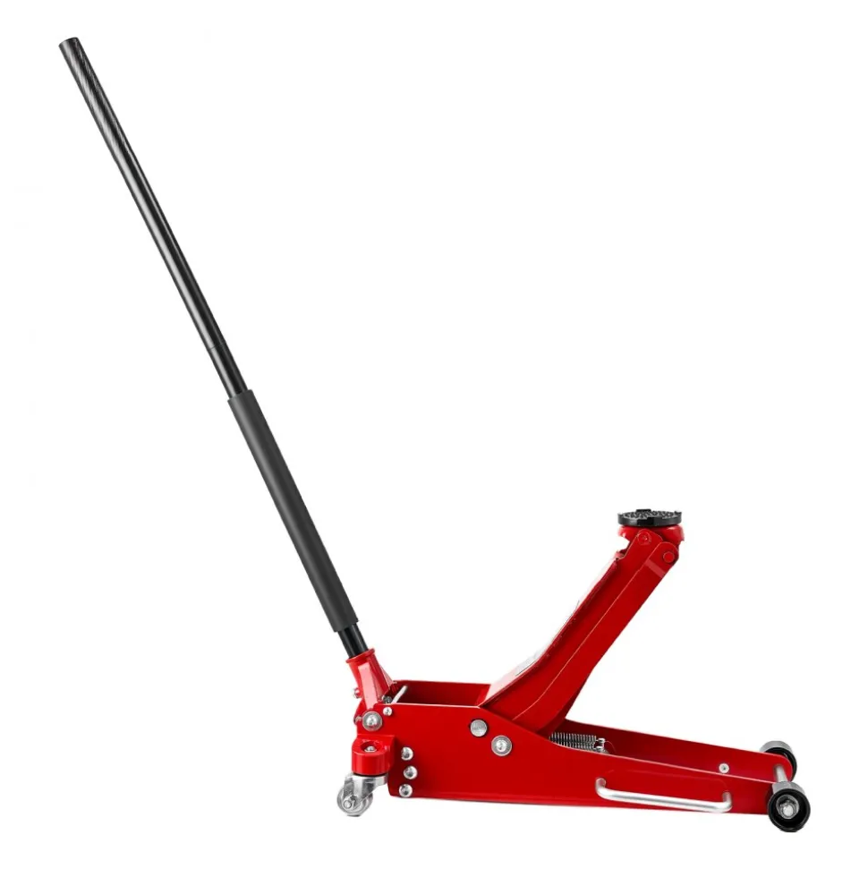 VEVOR Low Profile Floor Jack, 3 Ton (6614 lbs) Capacity, Aluminum Racing Floor Jack with Dual Pistons Quick Lift Pump, Hydraulic Trolley Car Lift for Sports Car, SUV, Pickup, Lifting Range 3.3"-20.3"