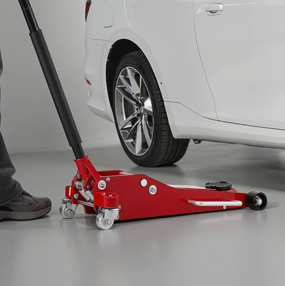 VEVOR Low Profile Floor Jack, 3 Ton (6614 lbs) Capacity, Aluminum Racing Floor Jack with Dual Pistons Quick Lift Pump, Hydraulic Trolley Car Lift for Sports Car, SUV, Pickup, Lifting Range 3.3"-20.3"
