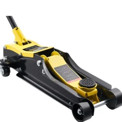 VEVOR Low Profile Floor Jack, 2.5 Ton (5512 lbs) Capacity, Steel Racing Floor Jack with Single Piston Quick Lift Pump & Raised Saddle, Hydraulic Trolley Car Lift for SUVs, Lifting Range 3.3"-13.8"
