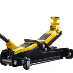 VEVOR Low Profile Floor Jack, 2.5 Ton (5512 lbs) Capacity, Steel Racing Floor Jack with Single Piston Quick Lift Pump & SUV Adapters, Hydraulic Trolley Car Lift for Sedans, Lifting Range 3.3"-13.8"