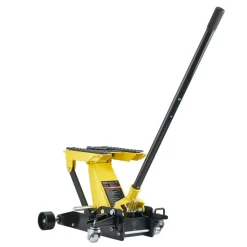 VEVOR Low Profile Floor Jack, 2 Ton (4409 lbs) Capacity, Steel Racing Floor Jack with Single Piston Quick Lift Pump, Hydraulic Trolley Car Lift for Cars, Motorcycles, ATVs, Lifting Range 5.7