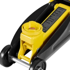 VEVOR Low Profile Floor Jack, 2 Ton (4400 lbs) Capacity, Steel Racing Floor Jack with Stands, Single Piston Quick Lift Pump, Hydraulic Trolley Car Lift for Compact SUVs, Lifting Range 5.1-12.2 Inches
