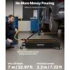 VEVOR Low Profile Oil Drain Pan, 20 Gallon Capacity, Rolling Oil Drain Pan with Electric Pump & 7.2 ft Hose, Leak-proof & Corrosion-resistant, Fit for Cars, SUVs, Trucks, Motorcycles, ATVs, Metal