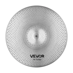 VEVOR Low Volume Cymbal Pack, 4 Pieces Quiet Cymbals for Drum Set, Alloy Cymbals Drum Set Includes 14-inch Hi-Hats, 16-inch Crash, 18-inch Crash, 20-inch Ride, Drumsticks & Cymbal Bag, Bright Copper