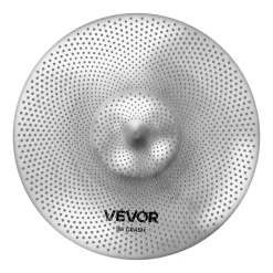 VEVOR Low Volume Cymbal Pack, 4 Pieces Quiet Cymbals for Drum Set, Alloy Cymbals Drum Set Includes 14-inch Hi-Hats, 16-inch Crash, 18-inch Crash, 20-inch Ride, Drumsticks & Cymbal Bag, Bright Copper