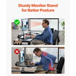 VEVOR L-Shaped Computer Desk, 67-inch Reversible Corner Gaming Desk with Monitor Stand & Movable CPU Stand, Modern Stylish PC Table Sturdy Work Workstation for Home Office - Easy to Assembly