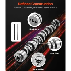 VEVOR LS Truck Cam Kit, 5-Piece Set, Includes Pushrods Springs & Seals, Compatible with 1999-2013 GM Gen3/4 Norris Trucks, Fits 4.8L, 5.3L, 6.0L ,6.2L Engines, OE 12625437 SP011-16
