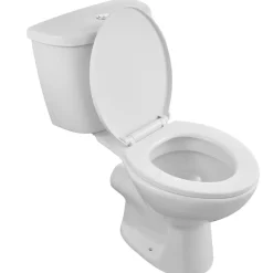 VEVOR Macerating Toilet System with Powerful 800W Macerator Pump, Rear Discharge and Upflush Toilet For Basement, Dual Flush Water Disposal, Macerating Toilet System Kit with 4-Inlet, Space Saving