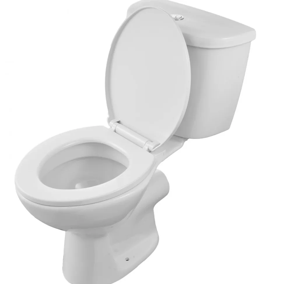 VEVOR Macerating Toilet System with Powerful 700W Macerator Pump, Rear Discharge and Upflush Toilet For Basement, Dual Flush Water Disposal, Macerating Toilet System Kit with 3-Inlet, Space Saving