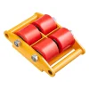 VEVOR Machinery Skate Dolly, 13,200 LBS/6T Industrial Machinery Mover, Heavy Duty Carbon Steel Machinery Moving Skate with 4 PU Wheels and 360° Rotation Non-Slip Cap for Warehouse, Workshop, Factory