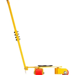 VEVOR Machinery Skate Dolly, 6614 LBS/3T Industrial Machinery Mover with Handle, Carbon Steel Machinery Moving Skate with 3 360° Swivel PU Wheels, 360° Rotation Non-Slip Cap for Warehouse, Workshop