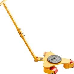 VEVOR Machinery Skate Dolly, 6614 LBS/3T Industrial Machinery Mover with Handle, Carbon Steel Machinery Moving Skate with 3 360° Swivel PU Wheels, 360° Rotation Non-Slip Cap for Warehouse, Workshop