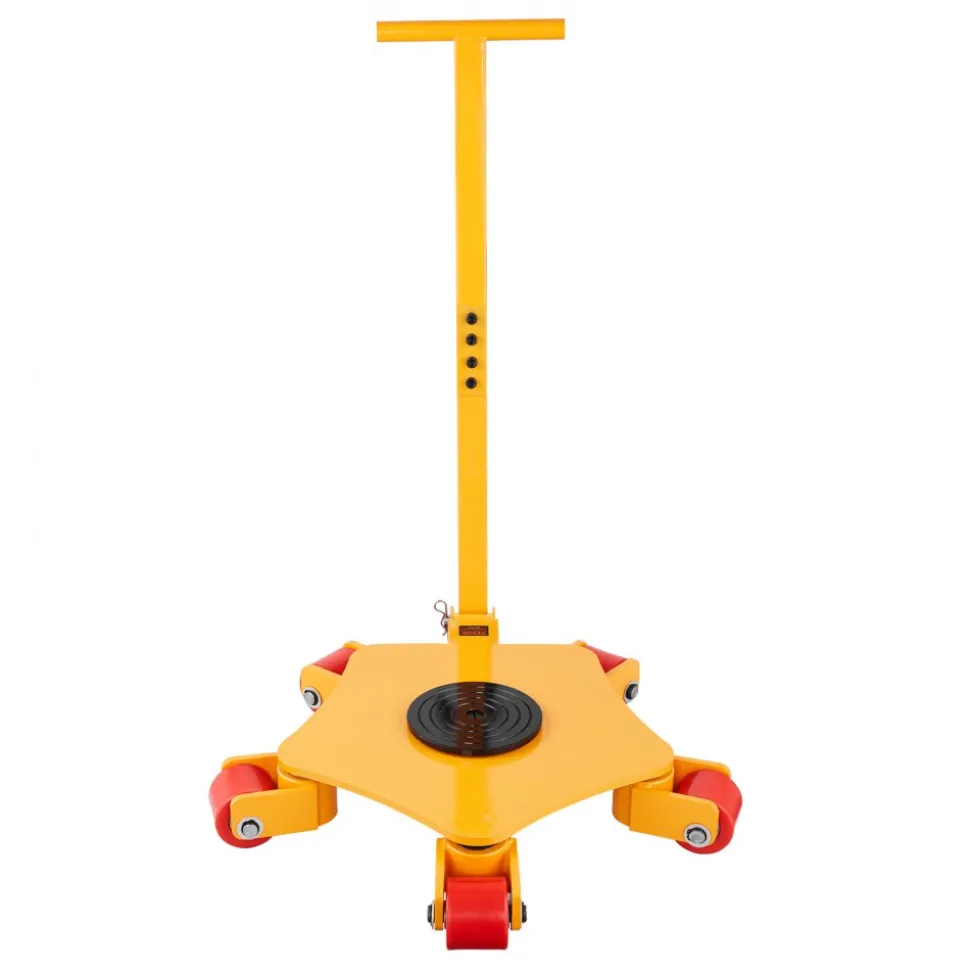 VEVOR Machine Skate, 8800 lbs Machinery Moving Skate, Machinery Mover Skate with 360° Rotation Cap and PU Swivel Rollers, Heavy Duty Industrial Machinery Mover with Handle for Warehouse, Workshop