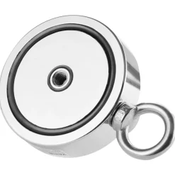VEVOR Magnet Fishing Kit, 1700 LBS/771 Kg Double-Sided Pulling Force Strong Magnet Fishing Kit, Rare Earth Neodymium Magnetic Fishing Kit Includes Grappling Hook, Heavy Duty Rope, Gloves and Eyebolt