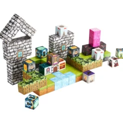 VEVOR Magnetic Blocks, 100 PCS Cemetery Zombies Set, Magnetic Building Cubes for Kids, STEM Montessori Sensory Toys for Christmas Birthday Gift, Construction Stacking Toy for 3+ Years Old Boys & Girls