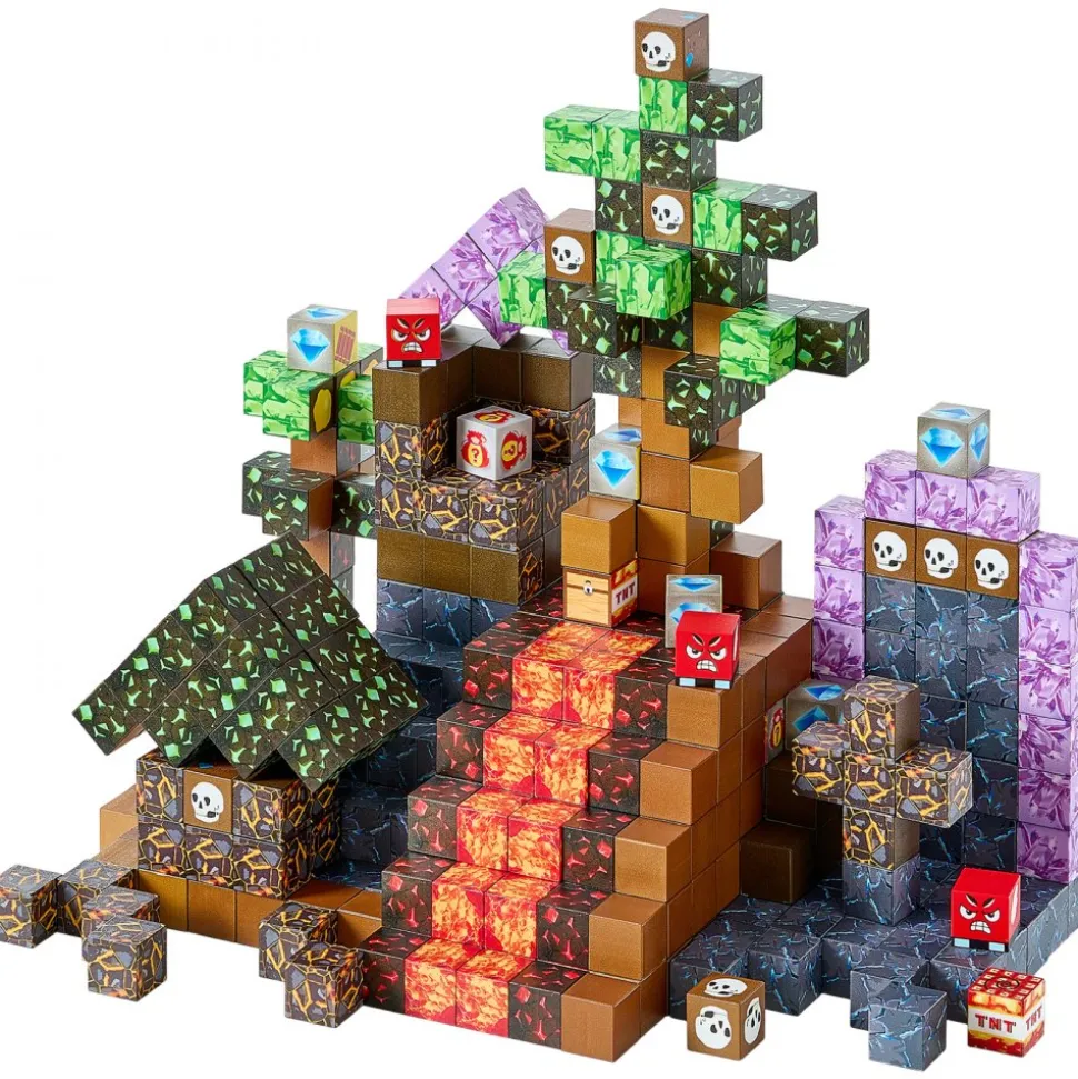 VEVOR Magnetic Blocks, 150 PCS Dark Castle Set, Magnetic Building Cubes for Kids, STEM Montessori Sensory Toys for Christmas Birthday Gift, Construction Stacking Toy for 3+ Years Old Boys & Girls