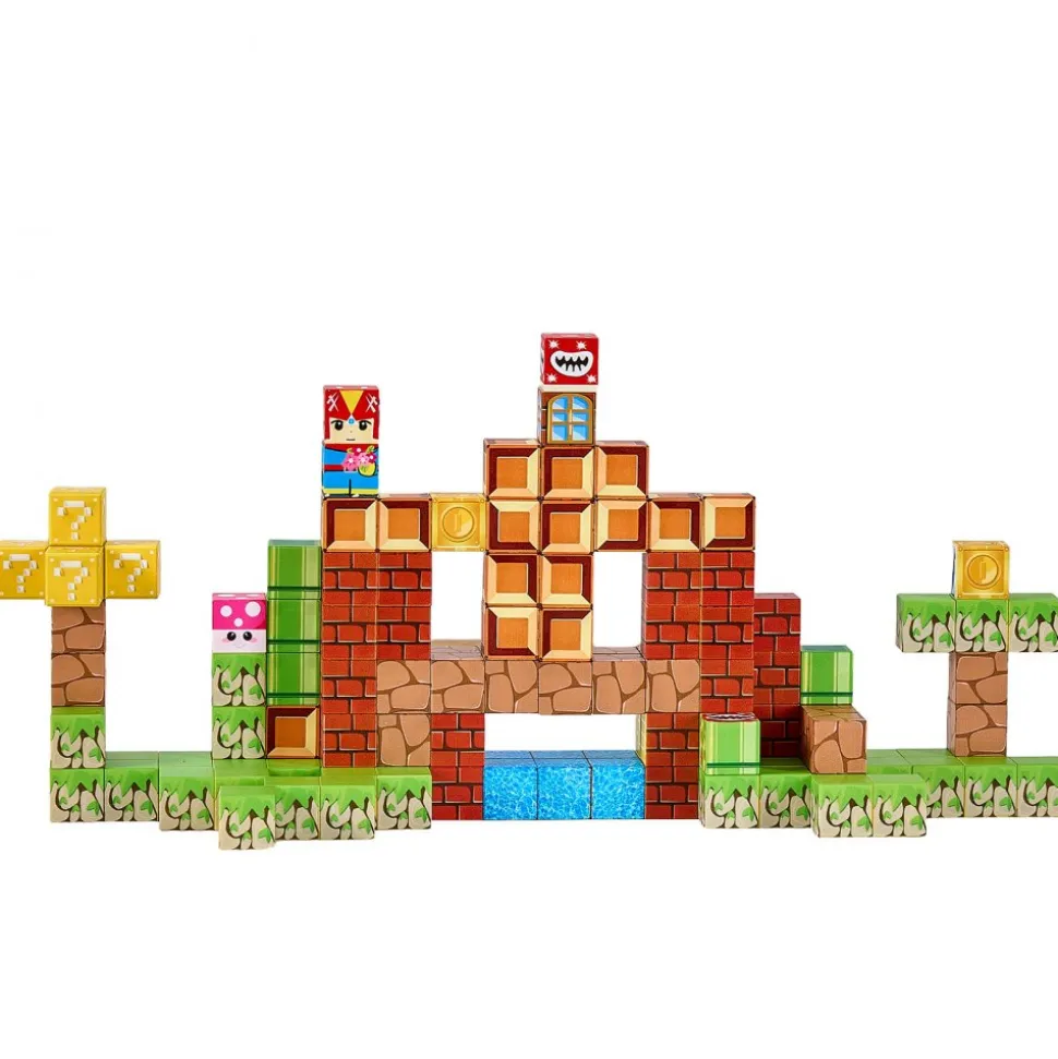 VEVOR Magnetic Blocks, 100 PCS Magnet Blocks Set, Magnetic Building Cubes for Kids, STEM Montessori Sensory Toys for Christmas Birthday Gift, Construction Stacking Toy for 3+ Years Old Boys & Girls