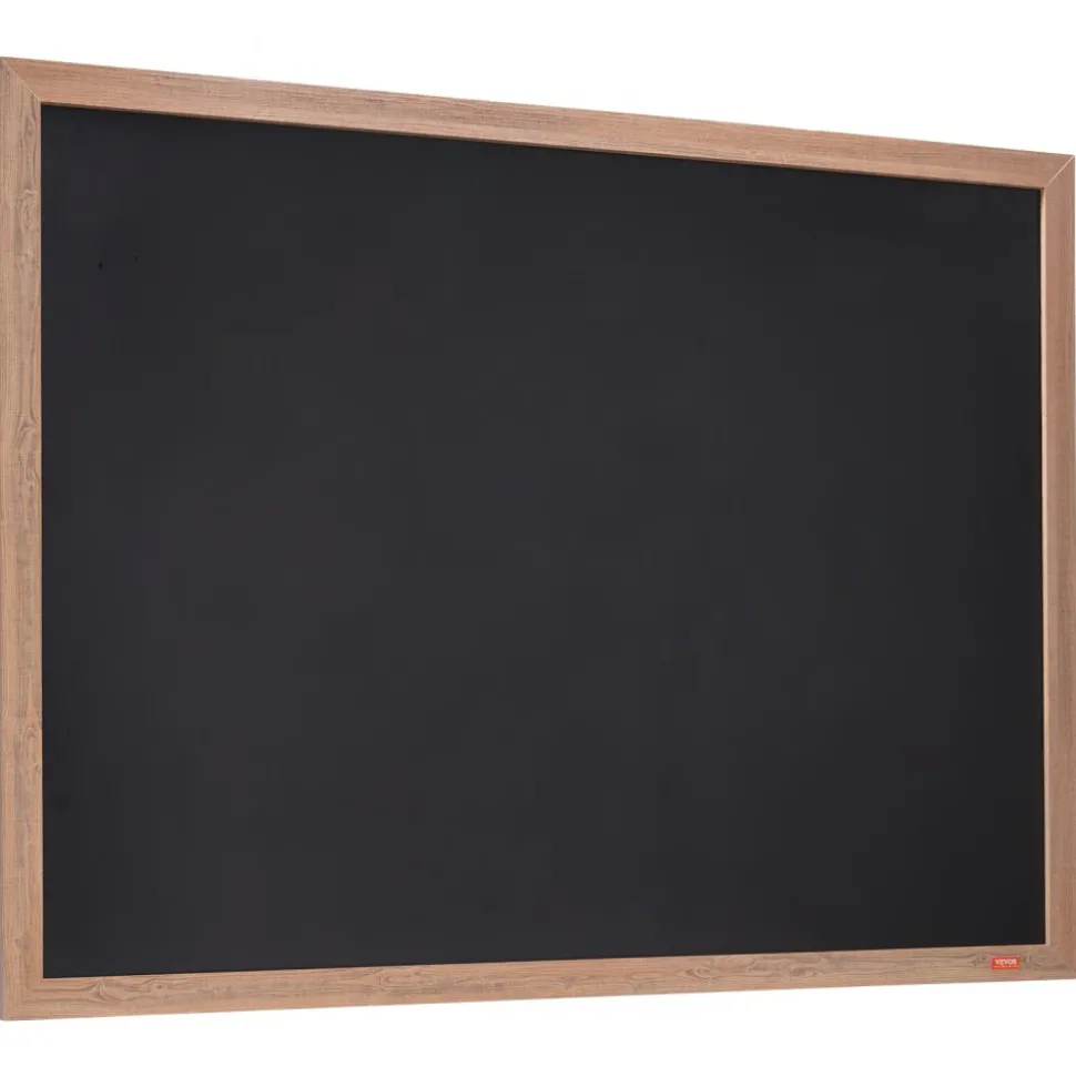 VEVOR Magnetic Chalk Board, Hanging Message Signs with Chalks, Vintage Chalkboard Sign, Rustic Brown Framed Calendar and Bulletin Combo Boards, 35"x46", Kitchen, Home Decor, Wedding