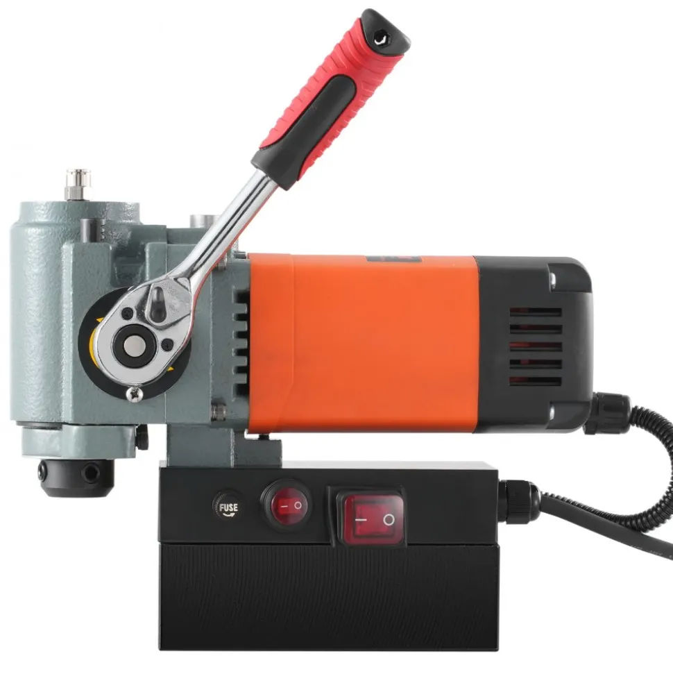 VEVOR Magnetic Drill Press, 1300W Low Profile Mag Drill, Light Weight Portable Mag Drilling Machine with Cooling Device and Overload Protection, Mag Press for Equipment Installation, Industrial