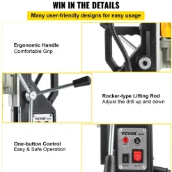 VEVOR Magnetic Drill, 1100W 1.57