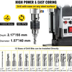 VEVOR Magnetic Drill, 1100W 1.57