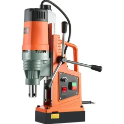 VEVOR Magnetic Drill, 1550W Motor 2 in Coring Diameter, 2922 lbf Magnetic Force, 0-550 RPM Variable Speed, Portable Electric Mag Drill Press Drilling Machine for Metal Surface, Home Improvement