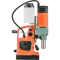 VEVOR Magnetic Drill, 1450W Motor 2 in Coring Diameter, 2922 lbf Magnetic Force, Portable Electric Mag Drill Press with 6 Coring Bits, Variable Speed, Drilling Machine for Metal Surface, Industrial