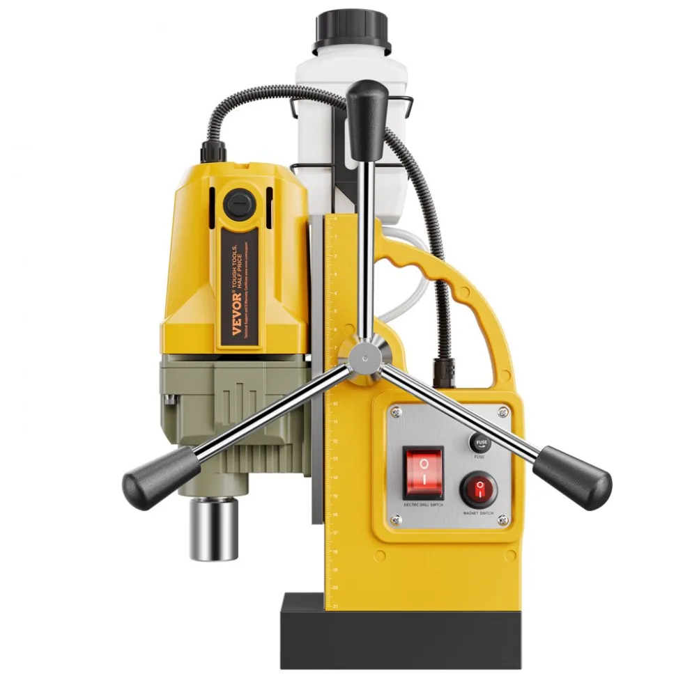 VEVOR Magnetic Drill, 1400W Motor 1.6 in Boring Diameter, 2810 lbf Portable Electric Mag Drill Press, 800 RPM No-Load Speed, Drilling Machine for Metal Surface, Industrial and Home Improvement