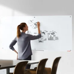 VEVOR Magnetic Glass Whiteboard, Dry Erase Board 72