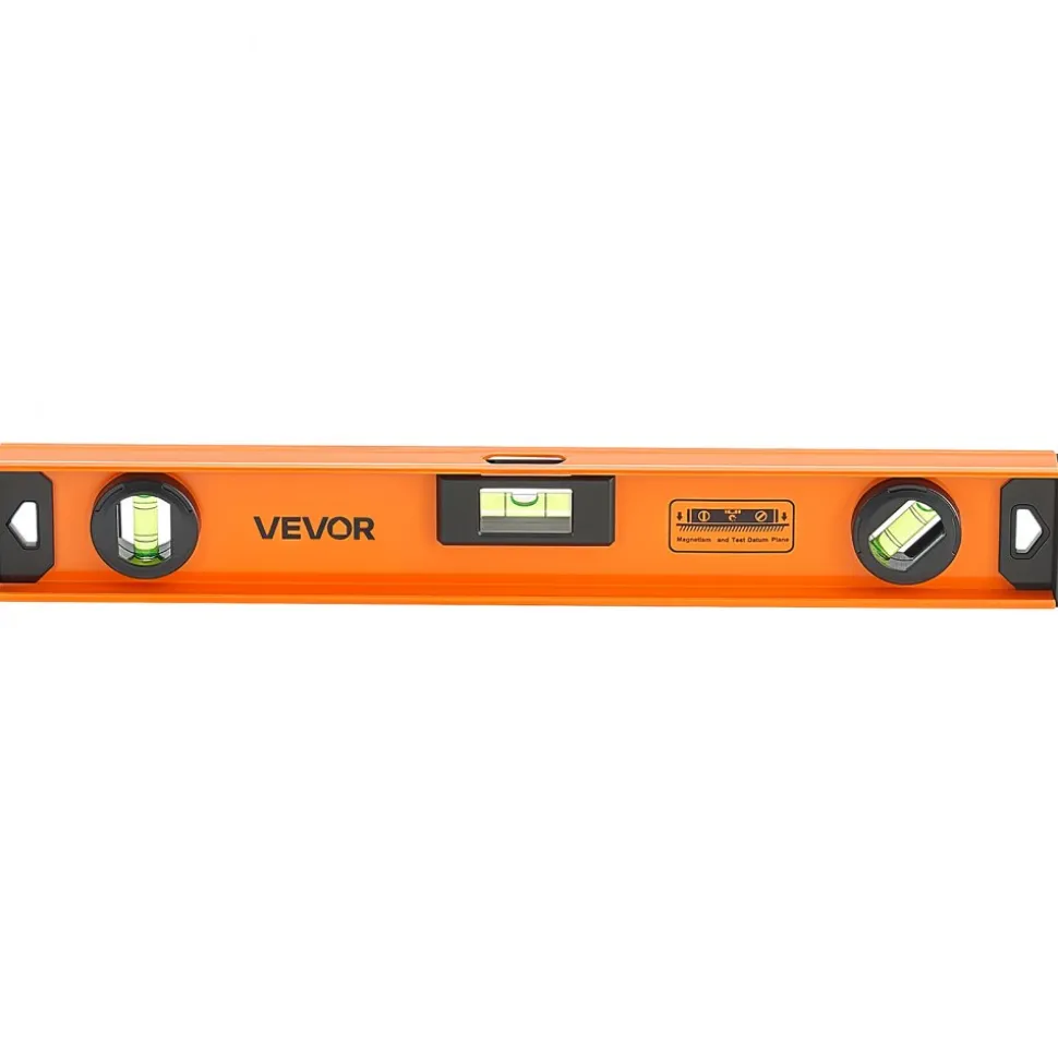 VEVOR Magnetic Level Set, 4-Piece Included 16/24/36/48 in, Aluminum Alloy I-Beam Bubble Leveler with Clear 3 Green Vials & Hanging Hole, Level Tool Ideal for Hanging Pictures, Home Improvement & DIY
