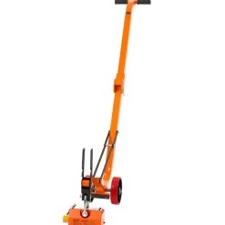 VEVOR Magnetic Lid Lifter Dolly, 1320 lbs Pulling Capacity, Steel Dolly with Heavy Duty Magnet Lift and 2 Wheels, Adjustable Handle, N42 Neodymium, Foldable and Portable, for Lifting Manhole Covers