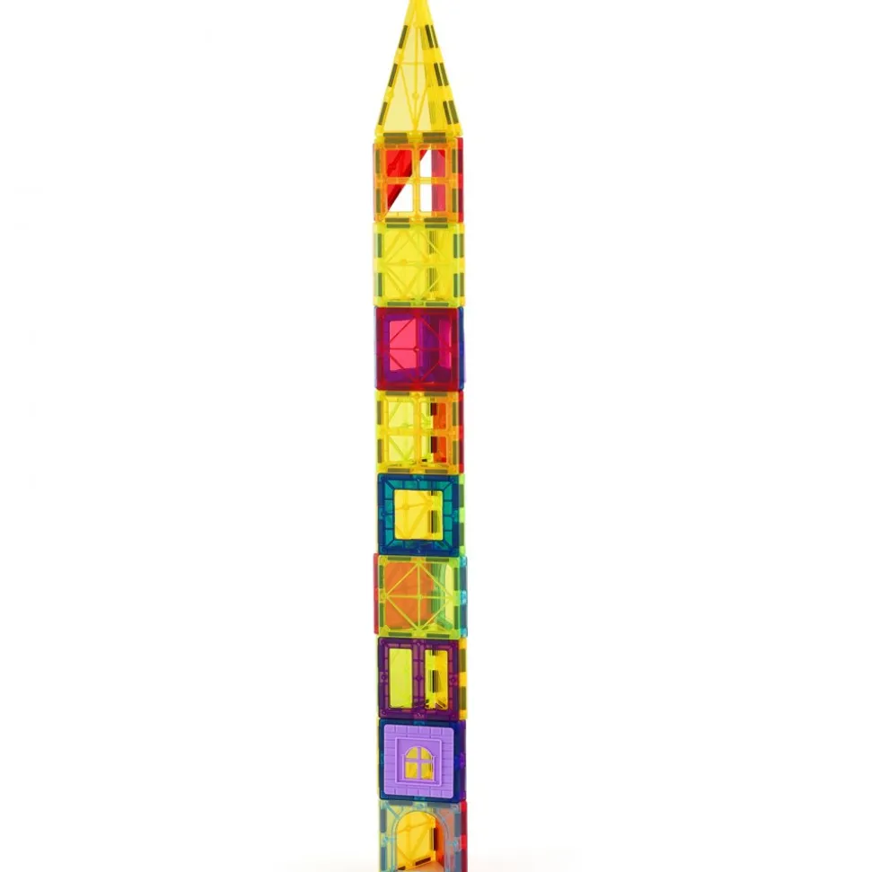 VEVOR Magnetic Tiles, 56 PCS Magnetic Animals Building Blocks for Kids, Magnet Building Set with 4 Dinosaurs, STEM Sensory Educational Construction Stacking Toys Gift for Toddlers Boys Girls Aged 3+