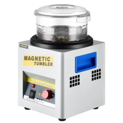 VEVOR Magnetic Tumbler, 180mm Jewelry Polisher Tumbler,2000 RPM KT-185 Jewelry Polisher Finisher with Adjustable Direction and Time for Jewelry (185mm)