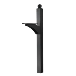 VEVOR Mailbox Post, 56 x 4 x 4 Inches, Aluminum In-Ground Mounting Mail Box Stand with Universal Plate Bracket, Heavy Duty Metal Post Sleeve Kit for Outside Curbside Residential, Powder Coated Black