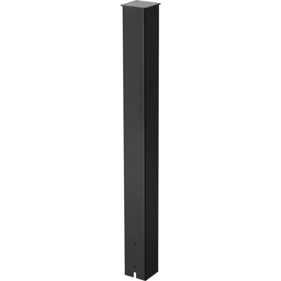 VEVOR Mailbox Post, 43 x 4 x 4 Inches, Steel In-Ground Mounting Mail Box Stand with Powder Coating Surface, Heavy Duty Metal Post Sleeve Kit for Outside Curbside Residential Use, Easy Install, Black